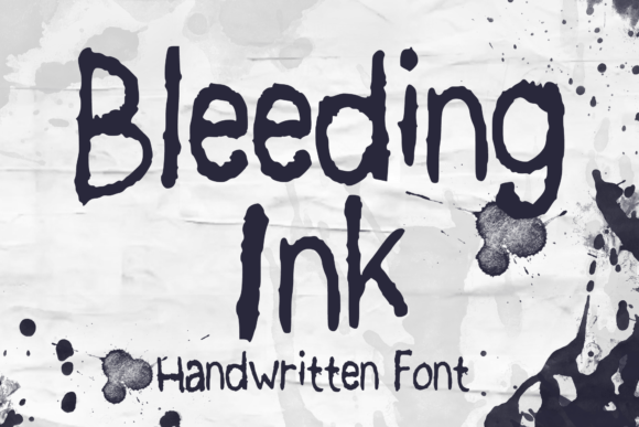 Bleeding Ink: Bold, Playful Display Font