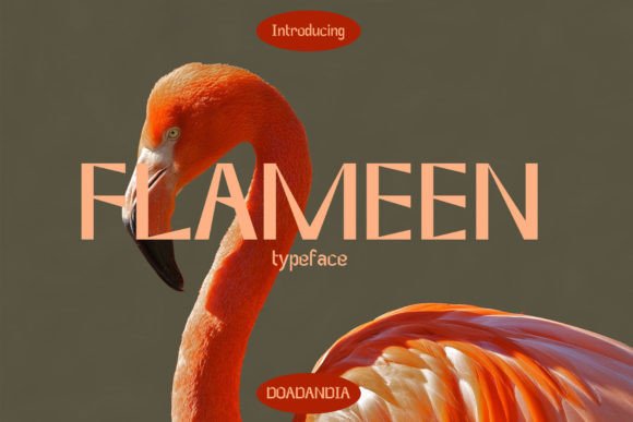 Flameen: A Modern Display Font for Bold Branding