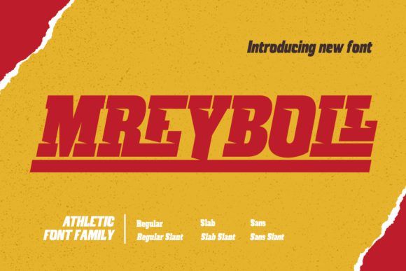 Mreyboll: The Dynamic Typeface for Modern Sports Design