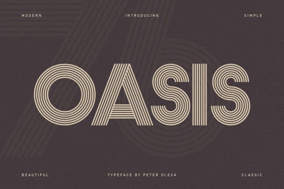 Oasis: A Retro-Inspired Font for Modern Branding