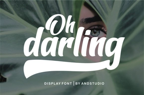 Oh Darling: A Bold Display Font for Modern Branding
