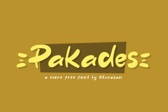 Pakades: A Modern Display Font for Creative Designs