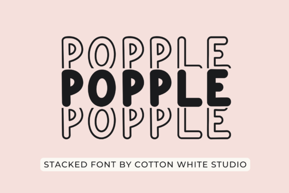 Popple: A Bold Typeface for Headlines and Titles