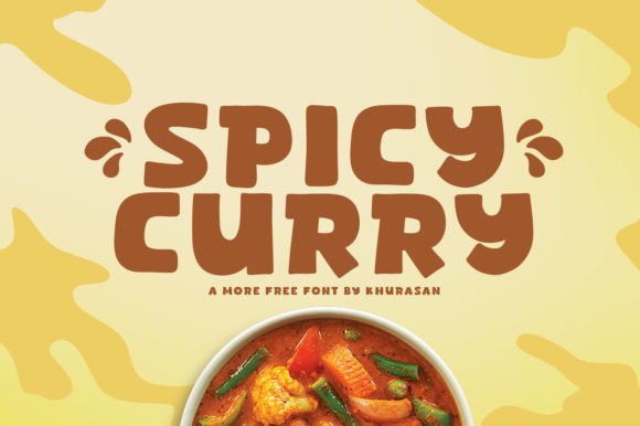 Spicy Curry: A Playful Handwritten Font for Bold Designs