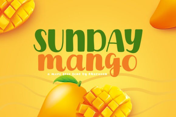Sunday Mango: A Modern Handwritten Font