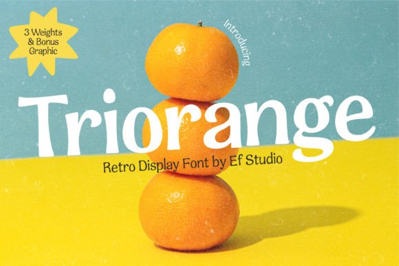 Triorange: The Retro Font for Vintage Branding