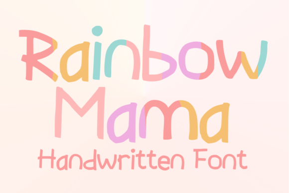 Unlocking Creative Joy with the Rainbow Mama Display Font